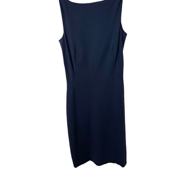 MM LaFleur Lydia Twisted Straps Galaxy Navy Sheath Dress Size 0 - Picture 3 of 10